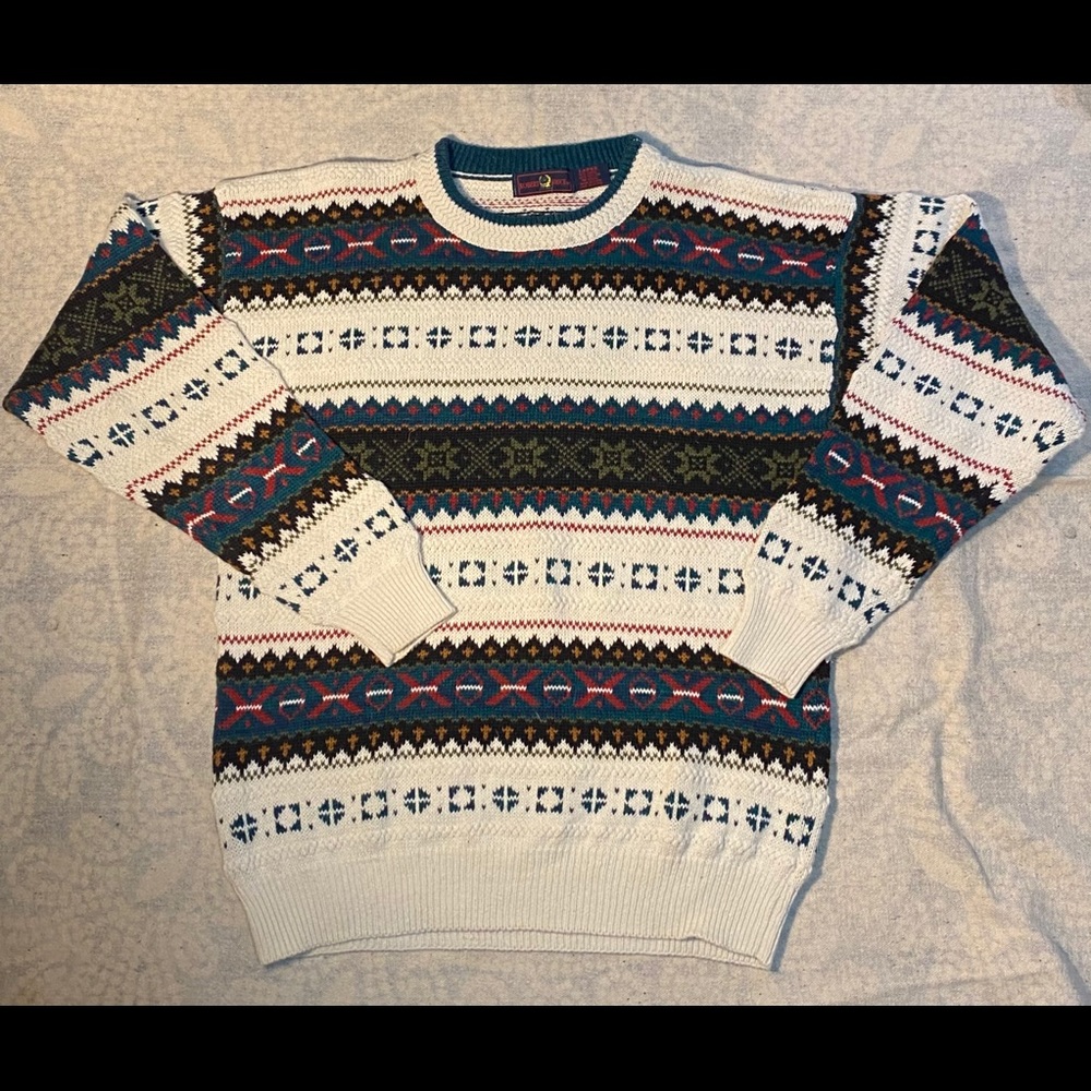 Vintage Robert Bruce Patterned Sweater